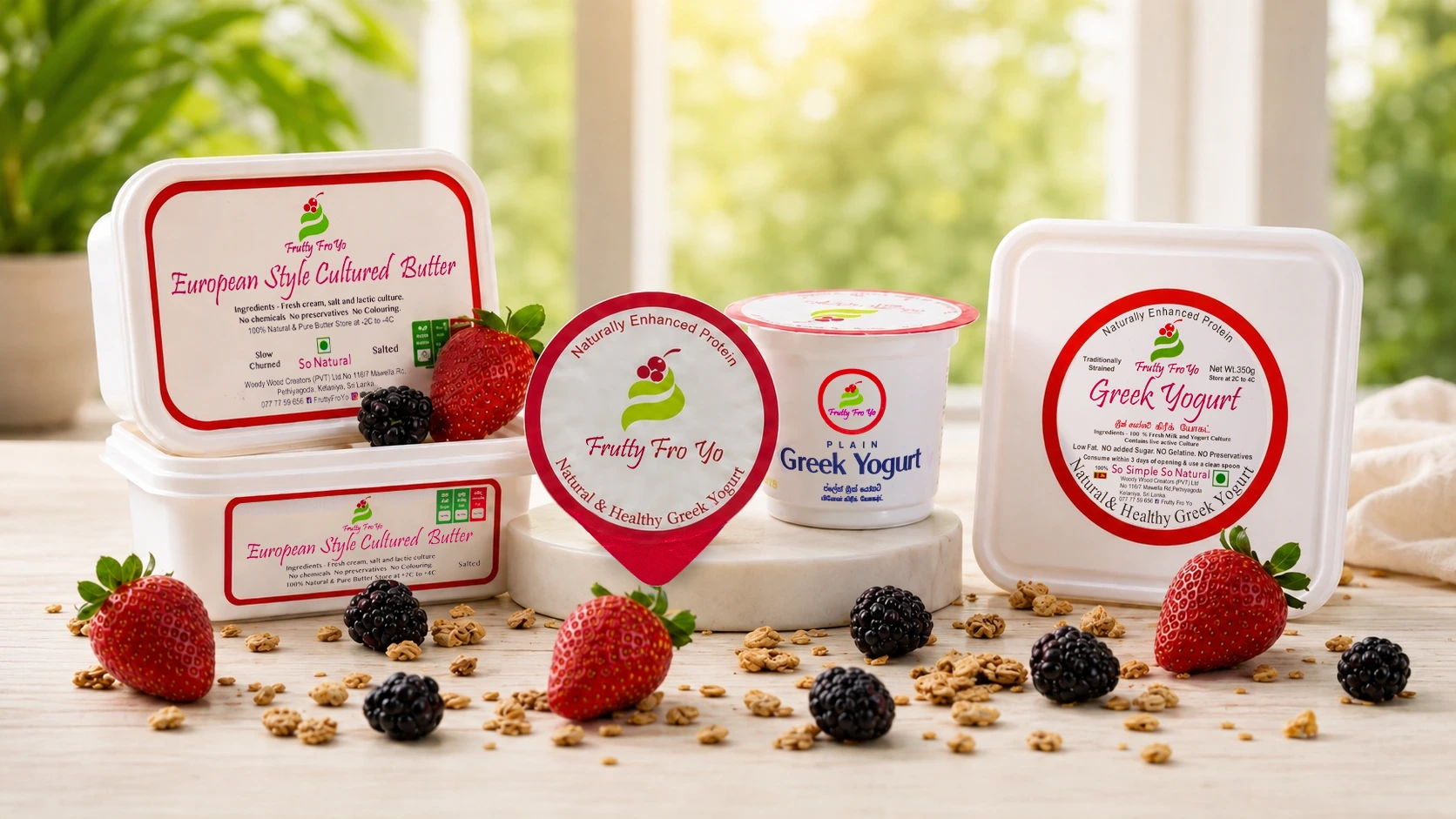 FruttyFroYo Greek yogurt with fresh fruit